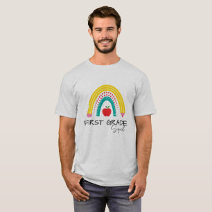 Eerste GRADE Squad Rainbow leraar student kinder B T-shirt