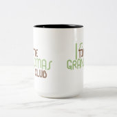 Eerste Grandmas Club (Groene) Tweekleurige Koffiemok (Center)