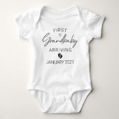 Eerste grootbaby grootmoeder zwangerschapsaankondi romper (Voorkant)