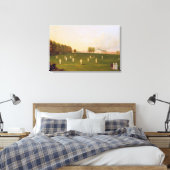 Eerste grote wedstrijd van cricket gespeeld door l canvas afdruk (Insitu (Slaapkamer))