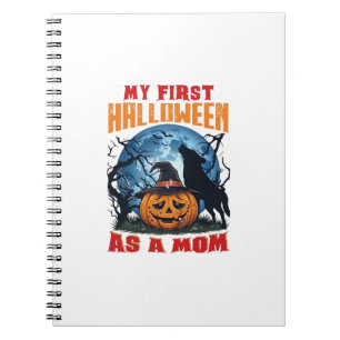 Eerste Halloween Als Moeder Pompoen Wolf Maan_1 Notitieboek