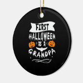 Eerste Halloween als opa Funny Halloween Gift Keramisch Ornament (Links)