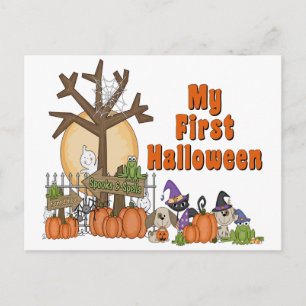 Eerste Halloween Cute & Spooky Briefkaart