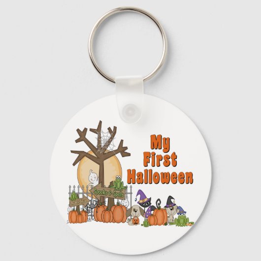 Eerste Halloween Cute & Spooky Sleutelhanger (Voorkant)
