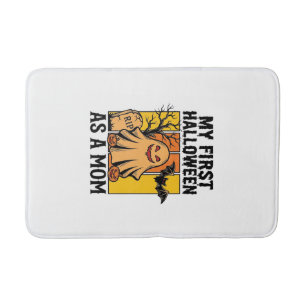 Eerste Halloween Moeder Shirt Vintage Spook Design Badmat