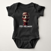 Eerste Halloween Scary Mummy Spooky Undead Romper (Voorkant)