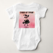 Eerste Halloween Schattige Kleine Heks Trick or T Romper (Achterkant)