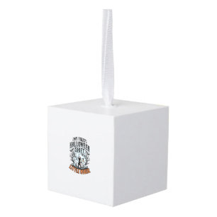Eerste Halloween-verpleegster Spooky Moon Babykost Kubus Ornament