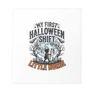 Eerste Halloween-verpleegster Spooky Moon Babykost Notitieblok