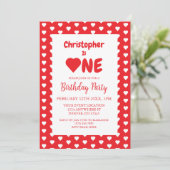 Eerste hartdag van het hart kaart (Staand voorkant)