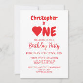 Eerste hartdag van het hart kaart (Voorkant)