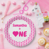 Eerste hartdag van het hart papieren bordje (Feest)