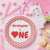 Eerste hartdag van het hart papieren bordje (Feest)