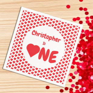 Eerste hartdag van het hart servet