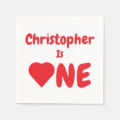 Eerste hartdag van het hart servet (Voorkant)