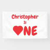 Eerste hartdag van het hart spandoek (Horizontaal)