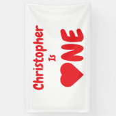 Eerste hartdag van het hart spandoek (Verticaal)