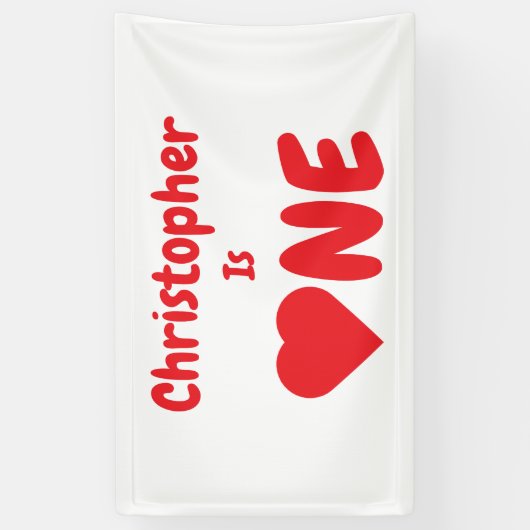 Eerste hartdag van het hart spandoek (Verticaal)