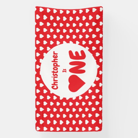 Eerste hartdag van het hart spandoek (Verticaal)