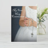 Eerste Heilige Communie 4 Kaart (Staand voorkant)