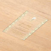 Eerste Heilige Communie Acryl Uitnodigingen (Laagn)