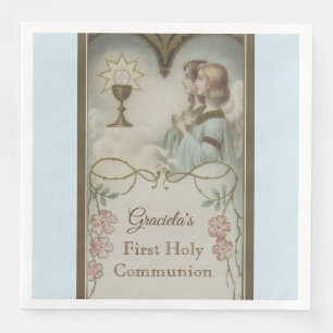 Eerste Heilige Communie Angels Chalice Traditional Servet