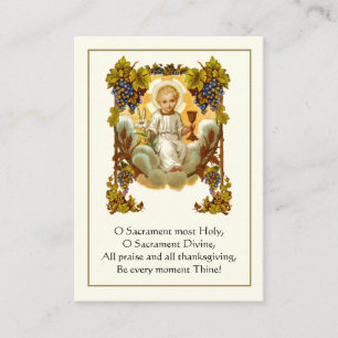 Eerste Heilige Communie Anima Christi Gebed Visitekaartje