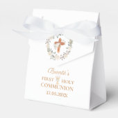 Eerste Heilige Communie Boho Garland Favor Box Bedankdoosjes (Voorkant Zijde)