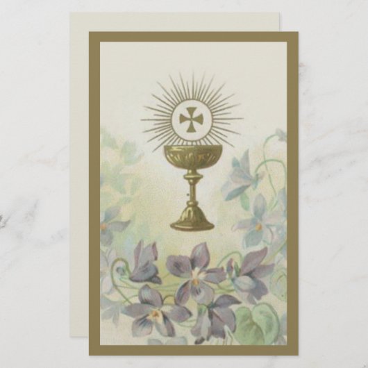 Eerste Heilige Communie Chalice Eucharistisch kath (Voorkant / Achterkant)