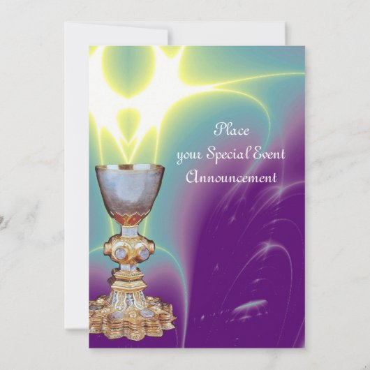 Eerste Heilige Communie/Christening Kaart (Achterkant)