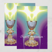 Eerste Heilige Communie/Christening Kaart (Voorkant / Achterkant)