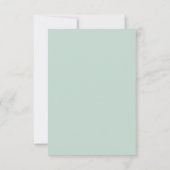 Eerste Heilige Communie Dank je Sage Eucalyptus In Bedankkaart (Achterkant)