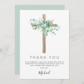 Eerste Heilige Communie Dank je Sage Eucalyptus In Kaart (Voorkant / Achterkant)