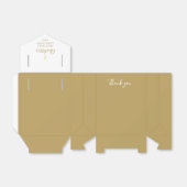 Eerste Heilige Communie Elegante Gouden Handtekeni Bedankdoosjes (Uitgevouwen)