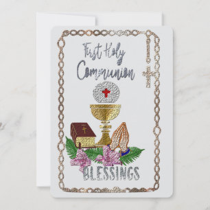 Eerste Heilige Communie Feestdagenkaart