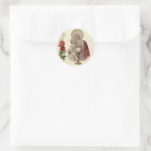 Eerste Heilige Communie Gezegend Maagd Maria Jezus Ronde Sticker (Tas)