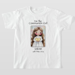 Eerste Heilige Communie - Girls Afbeelding Option  T-shirt