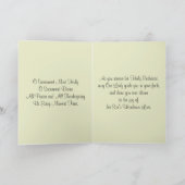 Eerste Heilige Communie Host Chalice  Rozen Feestdagen Kaart (Binnen)