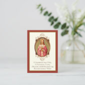 Eerste Heilige Communie Jezus Gebed Heilige Visitekaartje (Staand voorkant)