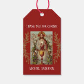 Eerste Heilige Communie Jezus Kelk Kant Cadeaulabel (Voorkant)