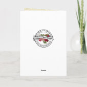 Eerste Heilige Communie Katholieke Bloemen Dank u Bedankkaart (Achterkant)