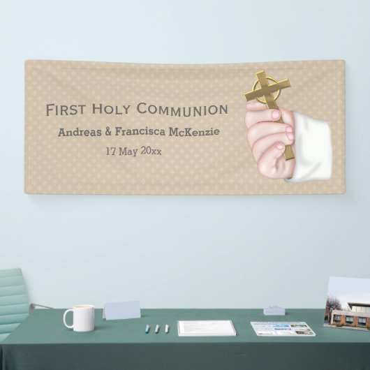 Eerste Heilige Communie * kies achtergrondkleur Spandoek (Beurs)