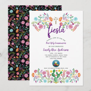 Eerste Heilige Communie nodigt FIESTA Boy of Girl  Kaart