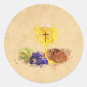 Eerste Heilige Communie Ronde Sticker