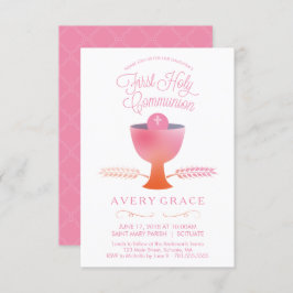 Eerste Heilige Communie Uitnodiging - Meisje Uitno