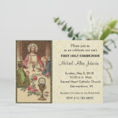 Eerste Heilige Communie Uitnodigingen (Staand voorkant)
