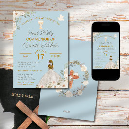 Eerste Heilige Communie Uitnodigingen Boho Chalice