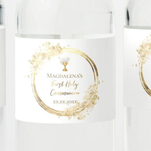 Eerste Heilige Communie Waterfles Etiket
