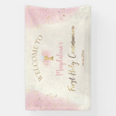 Eerste Heilige Communie welkom Spandoek (Verticaal)