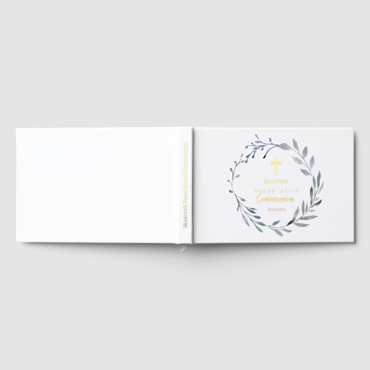 Eerste Heilige Communieblauwe baard Gastenboek (Volledig)